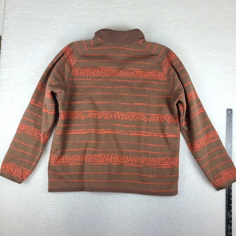 The North Face Gordon Lyons Sweater Mens 2XL XXL Brown Orange Aztec Fleece